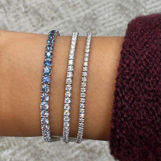 Blue Sapphire Ombre Tennis Bracelet