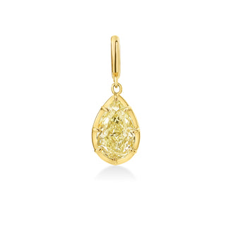 About: This pear shape yellow diamond pendant features a classic drop silhouette framed in polished gold for a clean, elegant finish. Delicate and refined, it brings a subtle statement to any chain.

Diamond Details: Pear Shape Lab Grown Yellow Diamond

Total Carat Weight: 3 Carats

Metal: 14K Solid Gold

Available in 14K Yellow Gold, 14K White Gold, Two-tone (14K White Gold Front + 14K Yellow Gold Back + Bail), Two-tone (Black Rhodium Front + 14K Yellow Gold Back + Bail)

Dimensions: Approx 14.7 mm x 10 mm