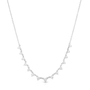 Diamond Hanging Thin Chain Necklace