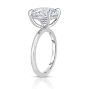4 Carat Round Solitaire Diamond Engagement Ring