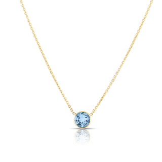 Bezel Set Gemstone Necklace