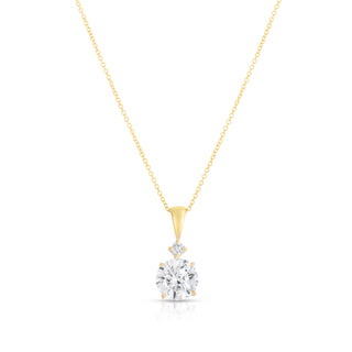 Stacked Diamond Pendant Necklace