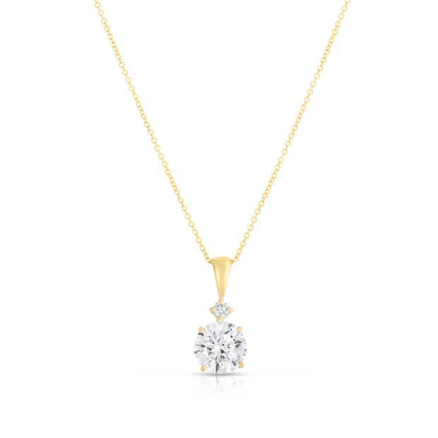 Stacked Diamond Pendant Necklace