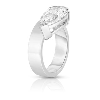 3.01 Carat Pear Cut Diamond Engagement Ring