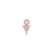Pavé Diamond Arrow Stud Earrings