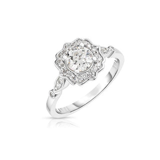 0.81 Carat Round Cut Diamond Engagement Ring