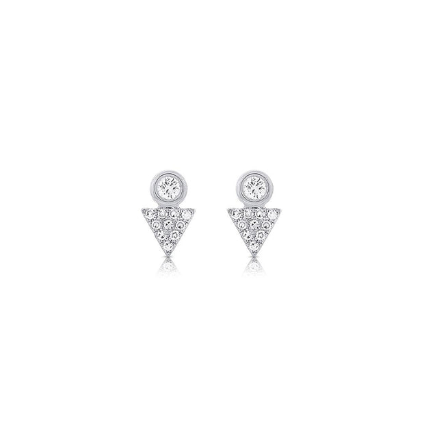 Pavé Diamond Arrow Stud Earrings