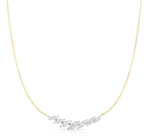 Marquise Illusion Bar Necklace
