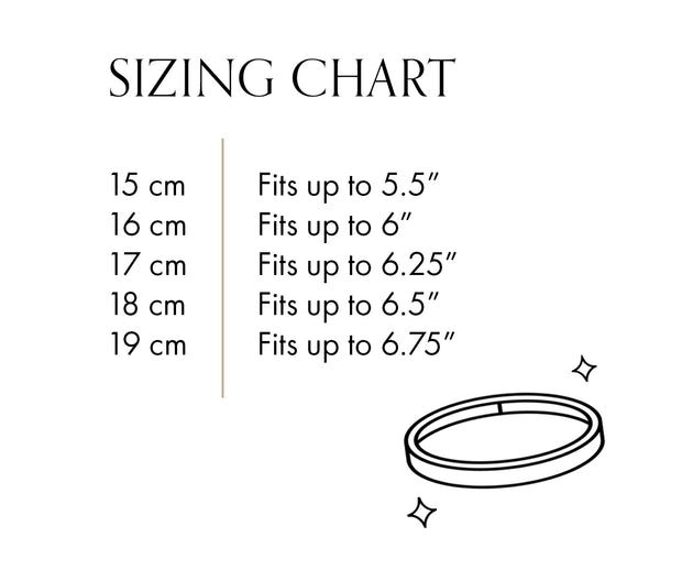 Ring size guide - Find your ring size in cm.