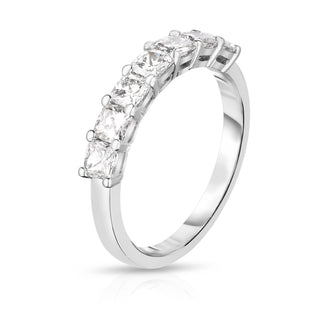 Cushion Diamond Half Eternity Band