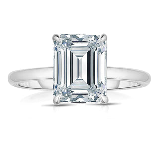 2.50 Carat Emerald Cut Diamond Engagement Ring