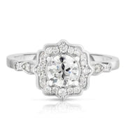 .81 Carat Antique Style Diamond Engagement Ring