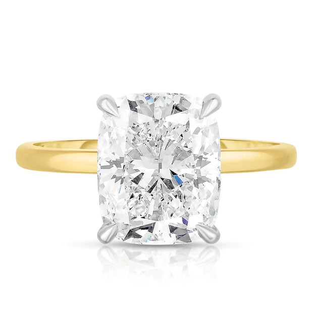 2.01 Carat Elongated Cushion Cut Diamond Engagement Ring