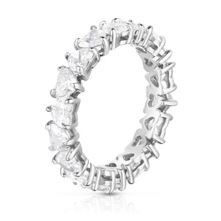 Heart Diamond Eternity Band