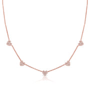 Diamond Hearts By the Yard Necklace