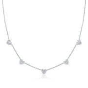 Diamond Hearts By the Yard Necklace