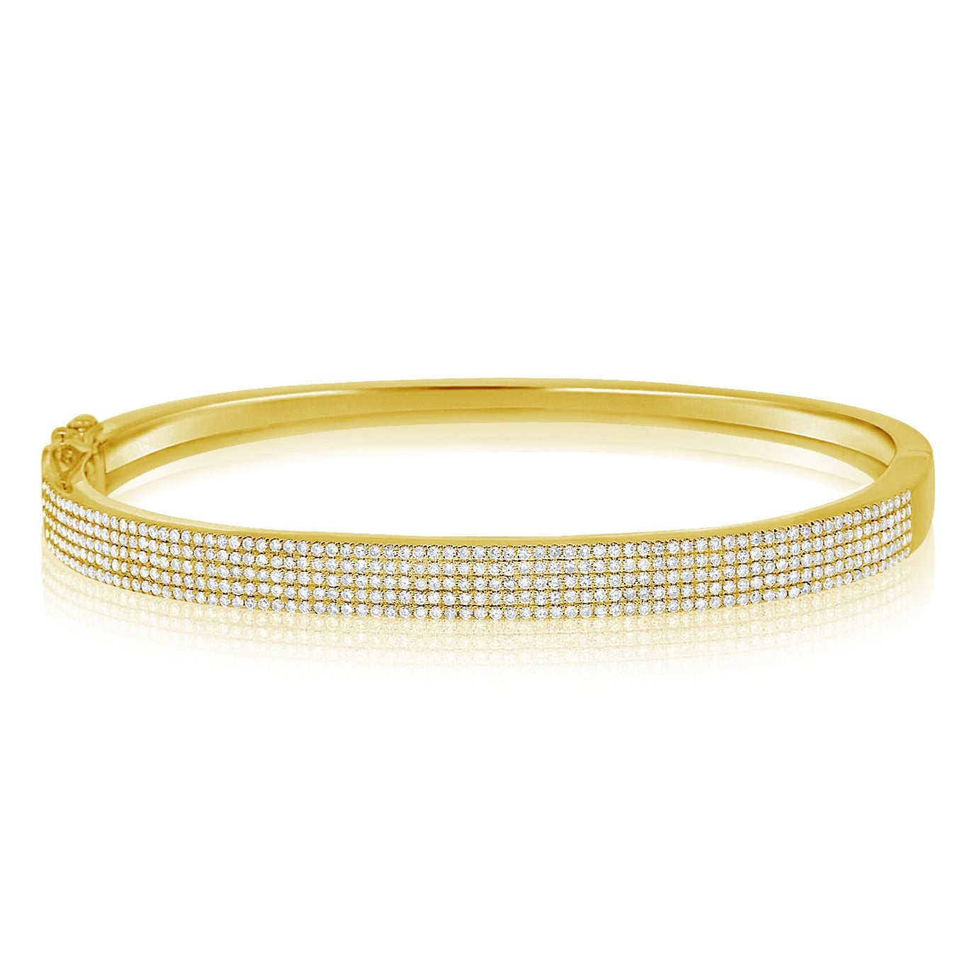Diamond 5 Row Bangle – Alexandra Beth
