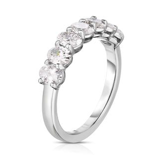 Oval Diamond Half Eternity Band
