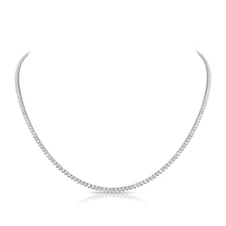 3-Prong Diamond Tennis Necklace