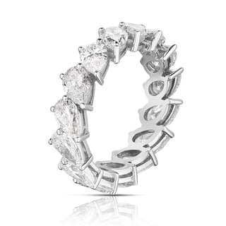 Pear Slanted Eternity Band