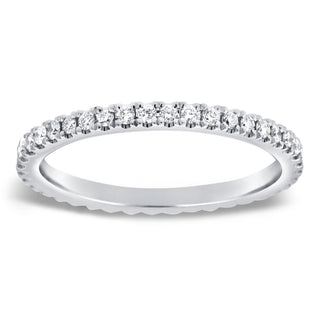 About: This diamond eternity band ring is set with pavé diamonds in 14K gold for a look that feels delicate with just enough texture. Slim and easy to stack, it adds a refined shimmer without overpowering the rest of your rings.

Diamond Details:&nbsp;Pavé Natural Diamonds

Total Carat Weight:&nbsp;0.40 Carats
Color:&nbsp;G/H
Clarity:&nbsp;SI

Metal:&nbsp;14K Gold

Available in 14K Yellow Gold, 14K White Gold, and 14K Rose Gold

Production time is 4-6 weeks.&nbsp;&nbsp;