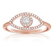 Diamond Evil Eye Ring