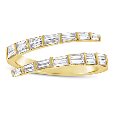 Baguette Diamond Wrap Ring