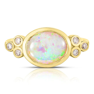 Opal and Diamond Ring