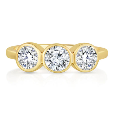 Triple Bezel Diamond Ring
