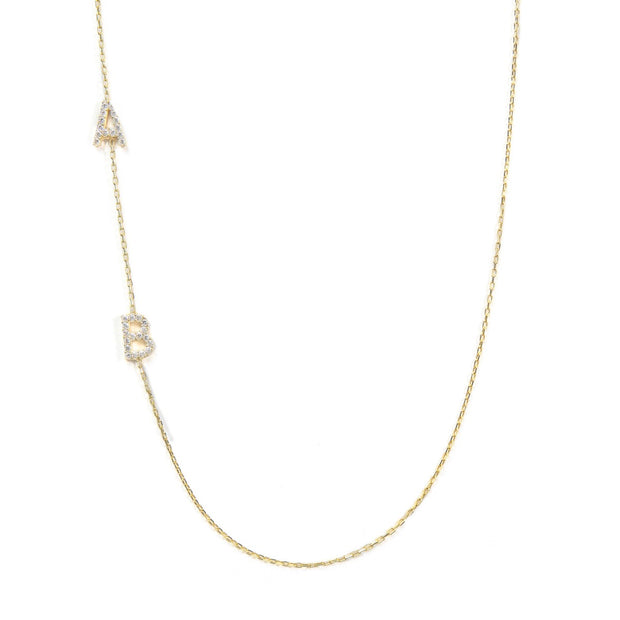 Brilliance Double Initial Necklace – DiaGold