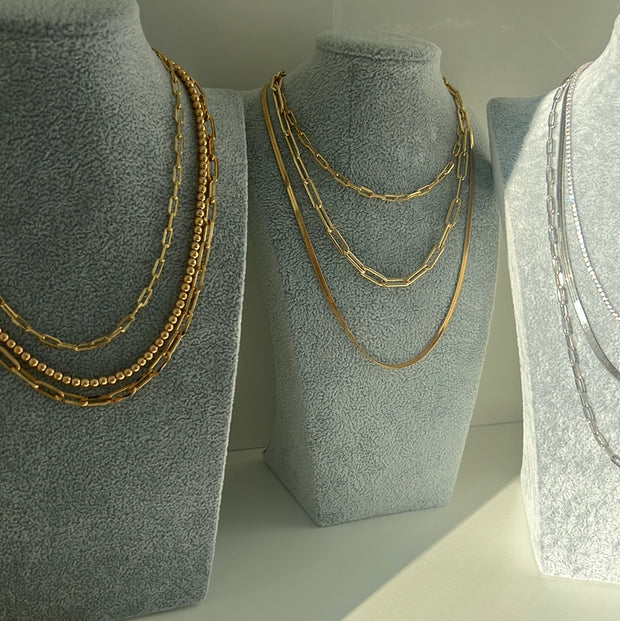 Goldfill necklace set